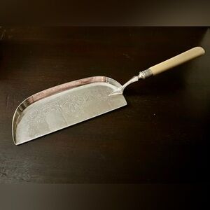 RARE Antique Victorian Sterling Silver Crumb Scoop Sheffield 1853 Harrison Bros